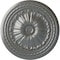Ekena Millwork Alexa Ceiling Medallion (Fits Canopies up to 2 7/8"), Hand-Painted Silver, 20 1/2"OD x 1 7/8"P CM20ALSLS - alternate 1